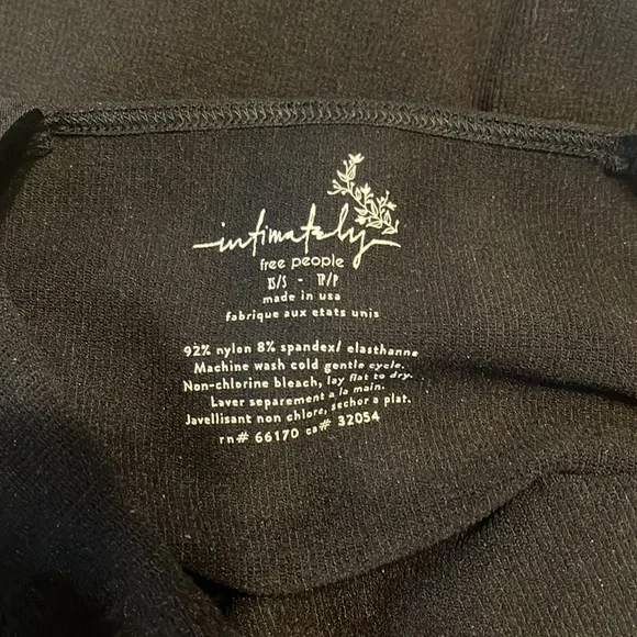 Free People Solstice Bodysuit in black size XS/Small NWOT - Picture 8 of 8